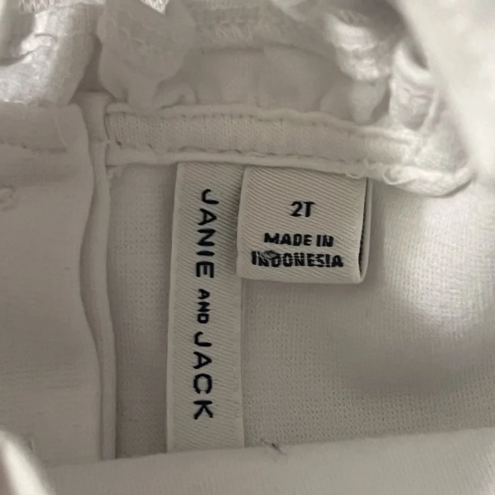 Janie And Jack Crochet Floral Trim Ponte Dress - Picture 3 of 5